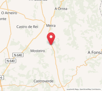 Map of Balonga, Galicia