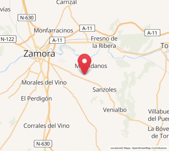 Map of Bamba, Castille and León