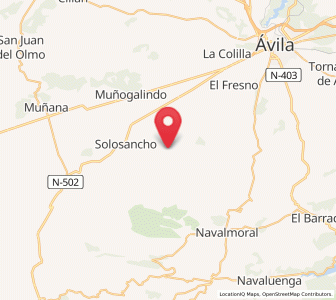 Map of Bandadas, Castille and León