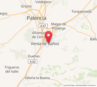 Map of Baños de Cerrato, Castille and León