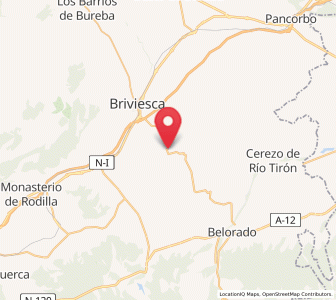 Map of Bañuelos de Bureba, Castille and León