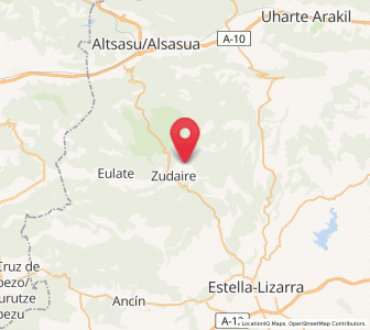 Map of Baquedano, Navarre