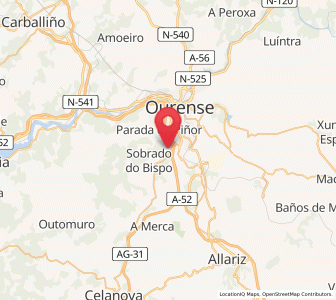 Map of Barbadanes, Galicia