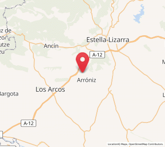 Map of Barbarín, Navarre
