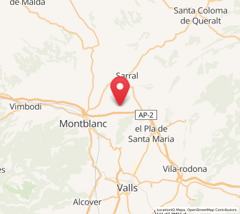 Map of Barberà de la Conca, Catalonia