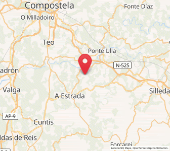 Map of Barbud, Galicia
