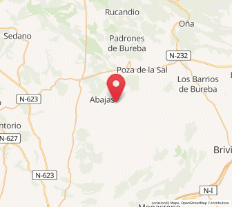 Map of Bárcena de Bureba, Castille and León