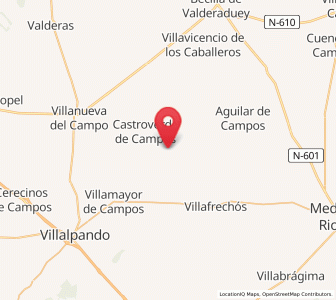 Map of Barcial de la Loma, Castille and León