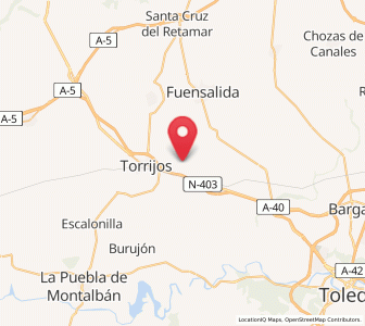 Map of Barcience, Castille-La Mancha