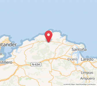 Map of Bareyo, Cantabria