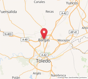 Map of Bargas, Castille-La Mancha