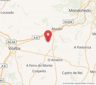 Map of Baroncelle, Galicia