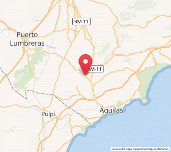 Map of Barranco de los Asensios, Murcia
