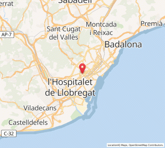 Map of Barri de les Corts, Catalonia