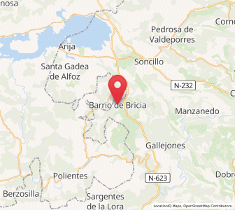 Map of Barrio de Bricia, Castille and León