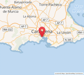 Map of Barrio de la Concepción, Murcia