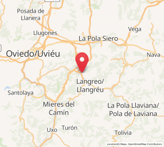Map of Barros, Asturias
