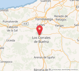 Map of Barros, Cantabria