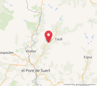 Map of Barruera, Catalonia