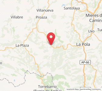 Map of Bárzana, Asturias