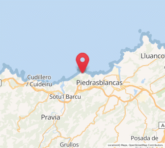 Map of Bayas, Asturias
