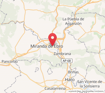 Map of Bayas, Castille and León