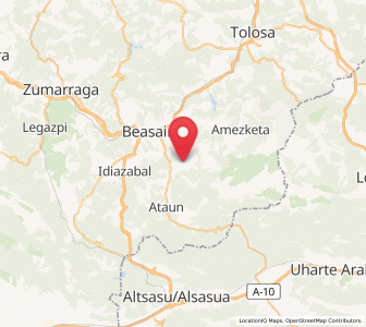 Map of Bazterola, Basque Country