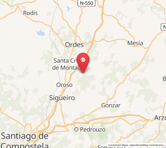 Map of Beán, Galicia