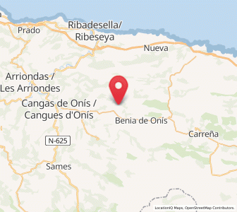 Map of Beceña, Asturias