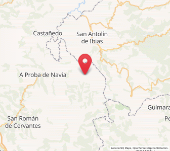 Map of Becerral, Galicia