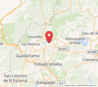 Map of Becerril de la Sierra, Madrid