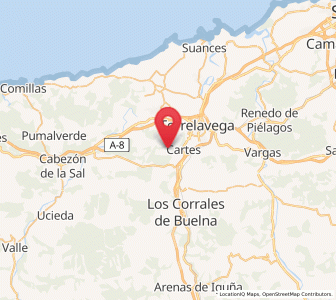 Map of Bedicó, Cantabria
