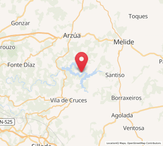 Map of Beigondo, Galicia