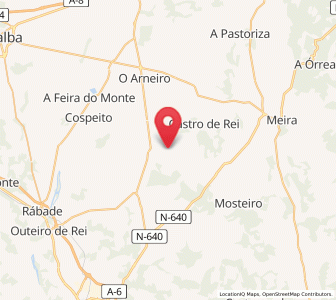 Map of Beján, Galicia