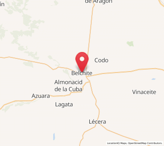 Map of Belchite, Aragon