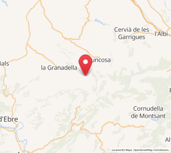Map of Bellaguarda, Catalonia