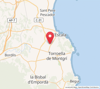 Map of Bellcaire d'Empordà, Catalonia