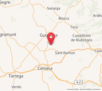 Map of Bellveí, Catalonia