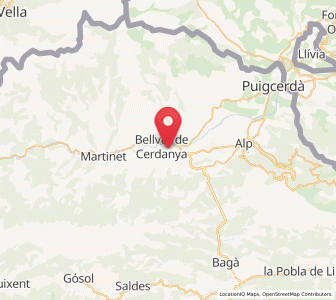Map of Bellver de Cerdanya, Catalonia