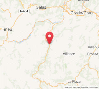 Map of Belmonte, Asturias