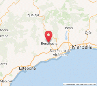 Map of Benahavís, Andalusia