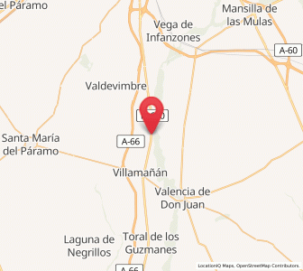 Map of Benamariel, Castille and León
