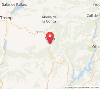 Map of Benavent, Catalonia