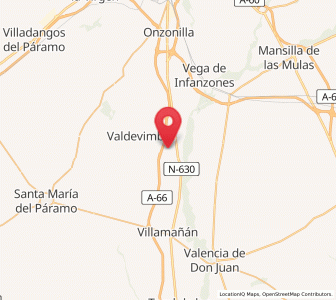 Map of Benazolve, Castille and León