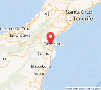 Map of Bence, Canary Islands