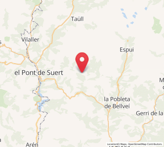 Map of Benés, Catalonia