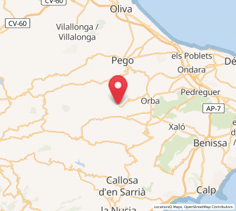 Map of Benimaurell, Valencia