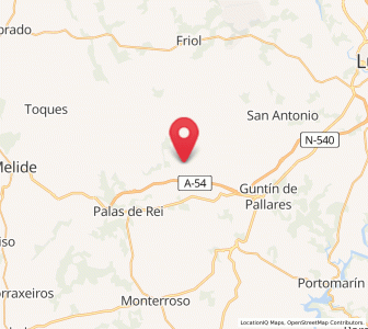 Map of Berbetoros, Galicia