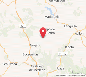 Map of Bercimuel, Castille and León