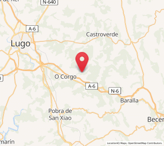 Map of Bergazo, Galicia